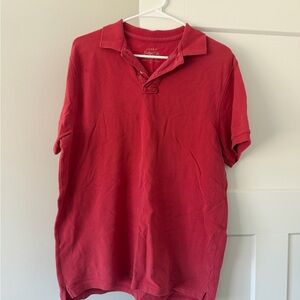 J. Crew Men's Vibrant Red Polo